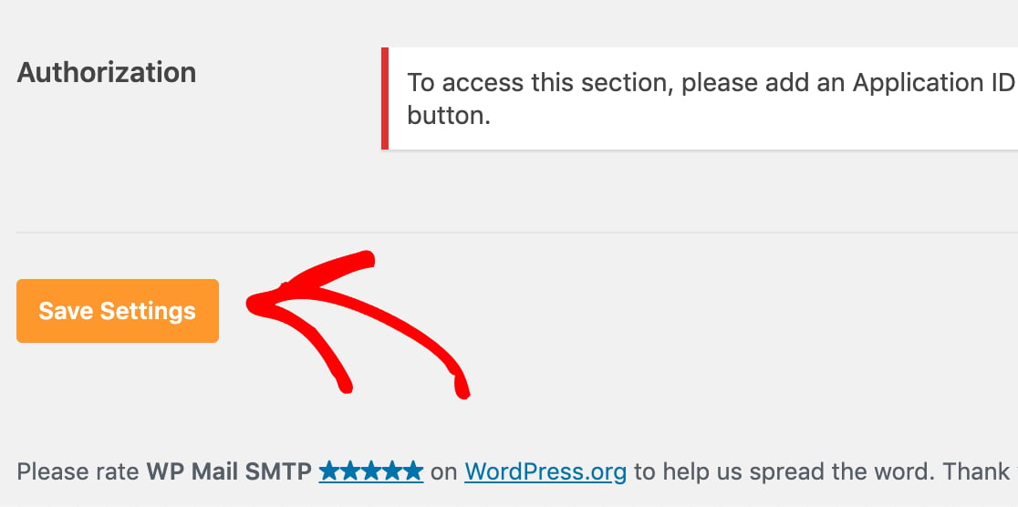 Save WP Mail SMTP settings