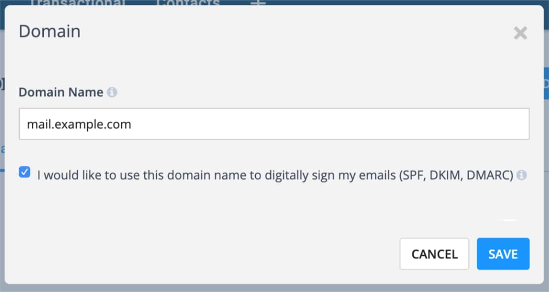 Add subdomain for mailing