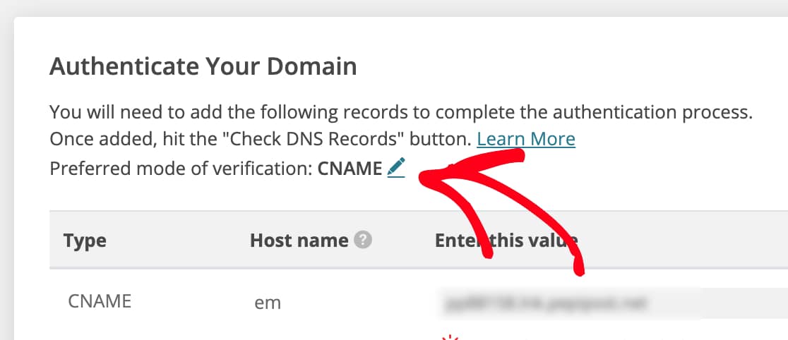 Switch preferred mode of verification in Pepipost