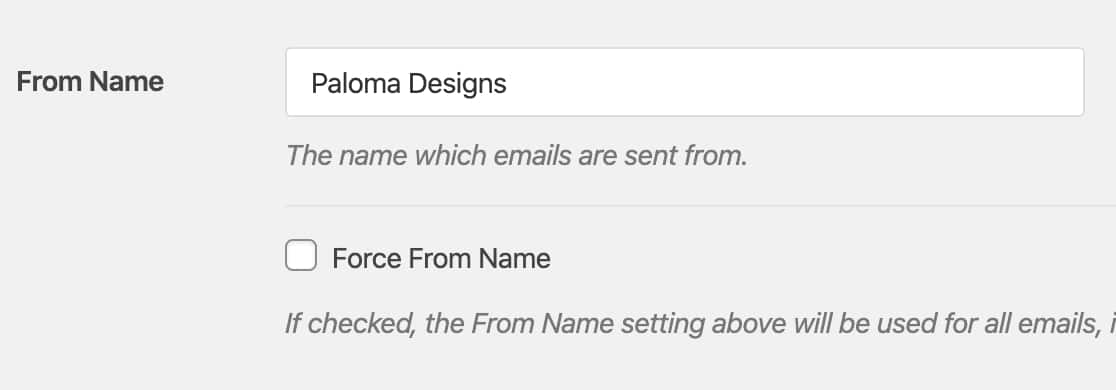Adjust From Name in WP Mail SMTP settings