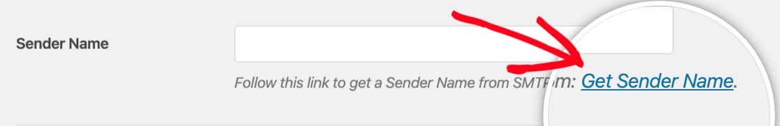 Follow the Get Sender Name link in WP Mail SMTP