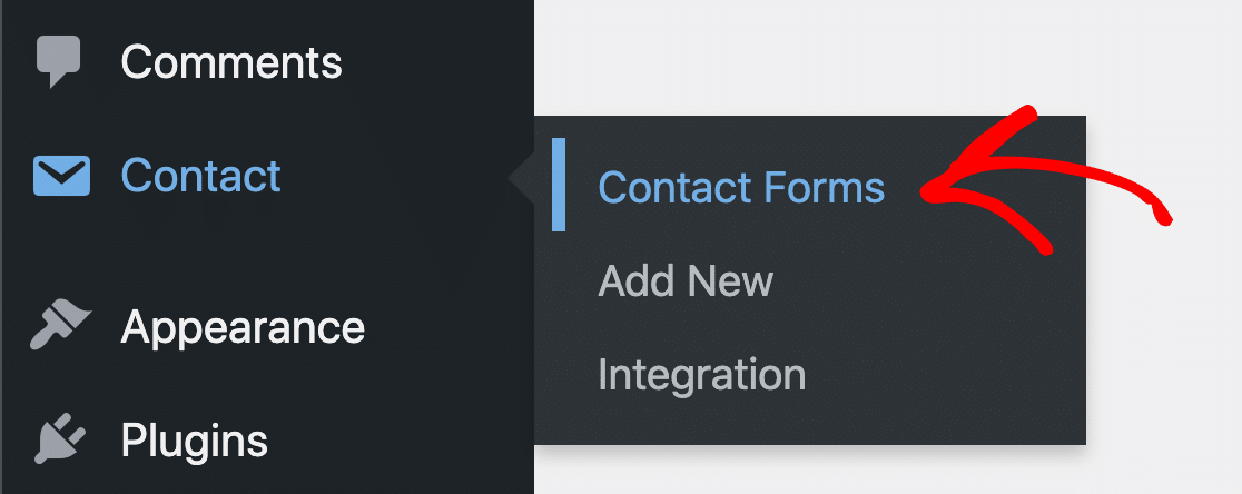 Edit Contact Form 7 settings