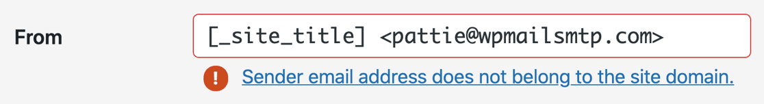 Contact Form 7 error: Sender email address does not belong to the site domain