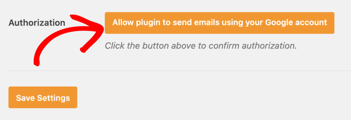Authorize plugin to send emails with Gmail