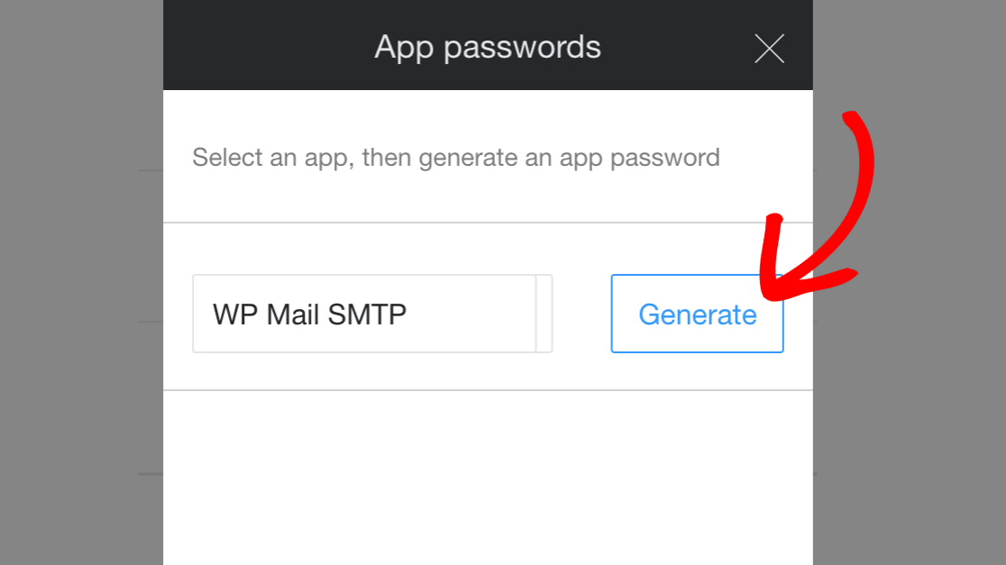 Generate WP Mail SMTP password in AOL account