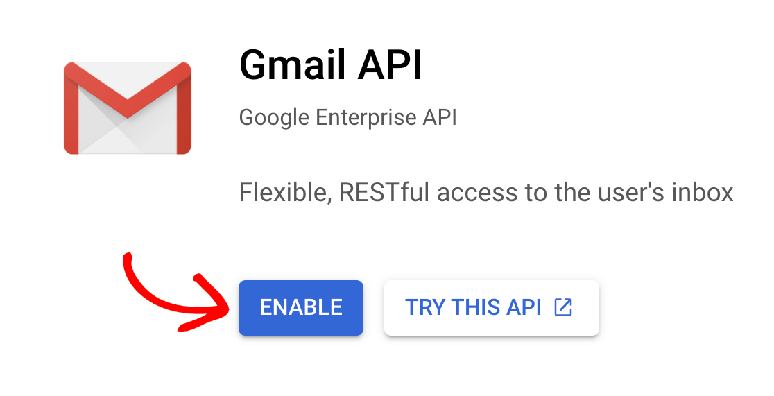 启用 Gmail API