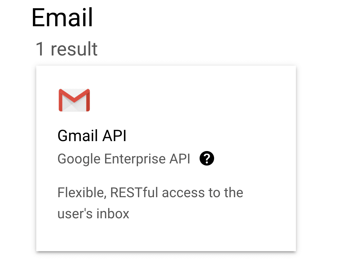 Gmail API