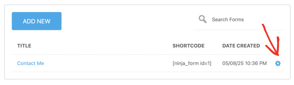 ninja-forms-form-list - WP Mail SMTP Ninja Forms form list