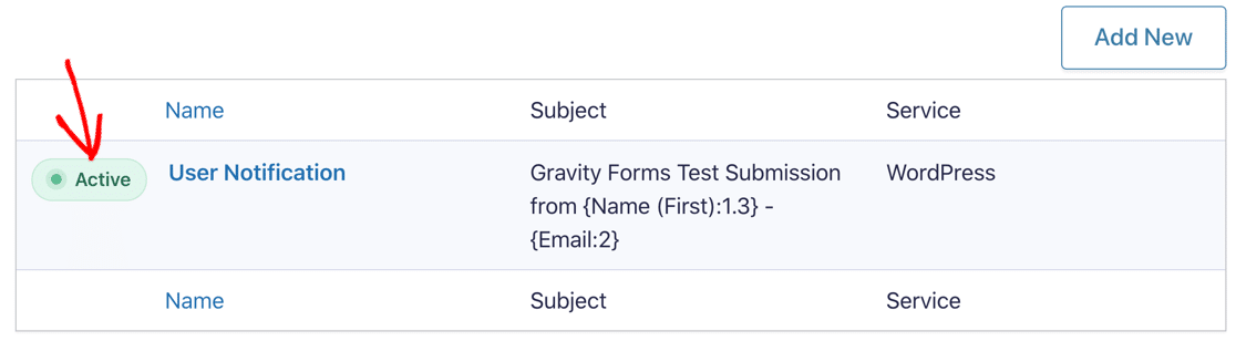 Gravity Forms version 2.5 active notification