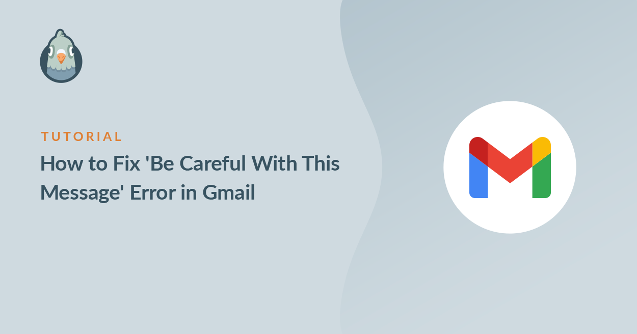 Seien Sie vorsichtig mit dieser Nachricht - WP Mail SMTP Seien Sie vorsichtig mit dieser Nachricht