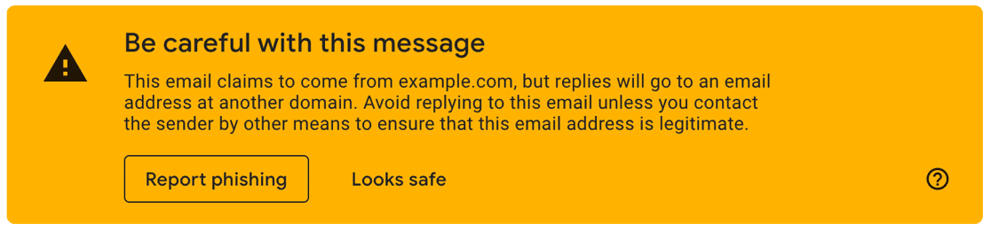Ojo con este error message in Gmail