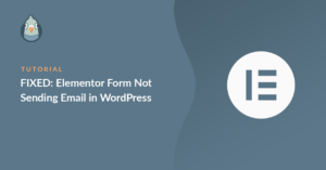 elementor contact form not sending email
