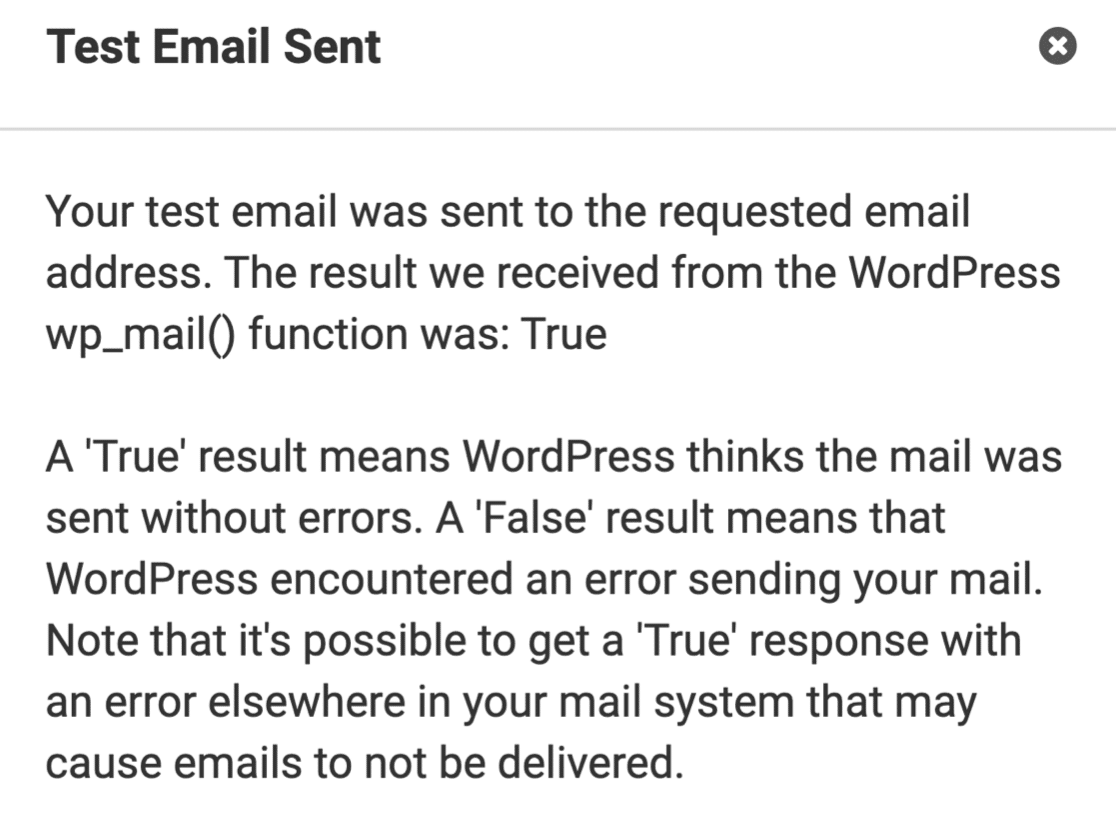 Test result: Wordfence not sending email