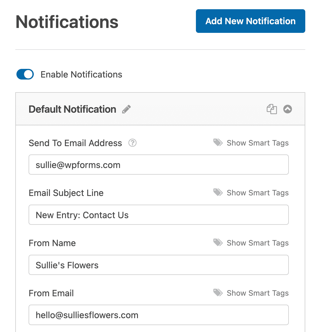 Changing the WPForms Send To email address so it doesn't match the From email address