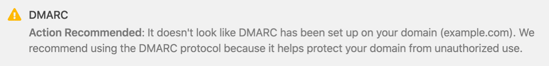 WP 邮件 SMTP DMARC 警告