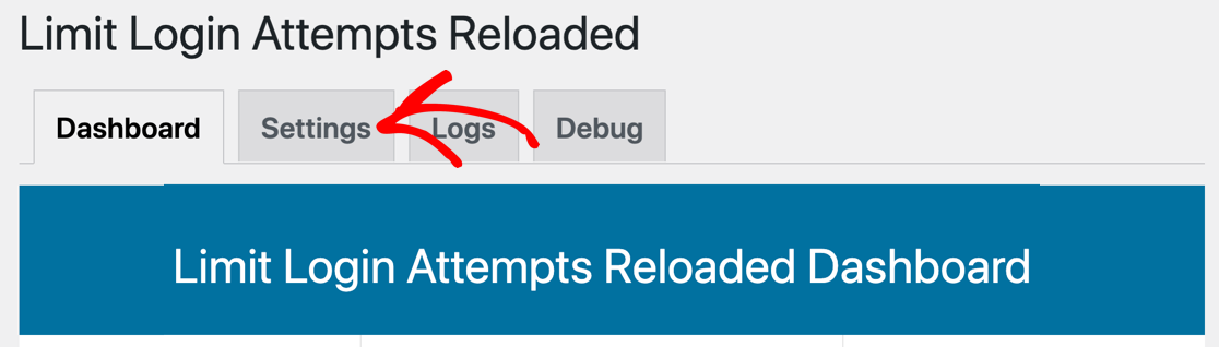 Limit Login Attempts Reloaded settings