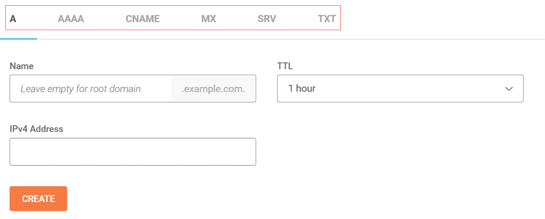 Add new DNS record in SiteGround