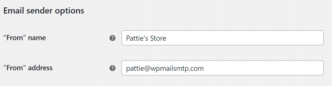 email sender options
