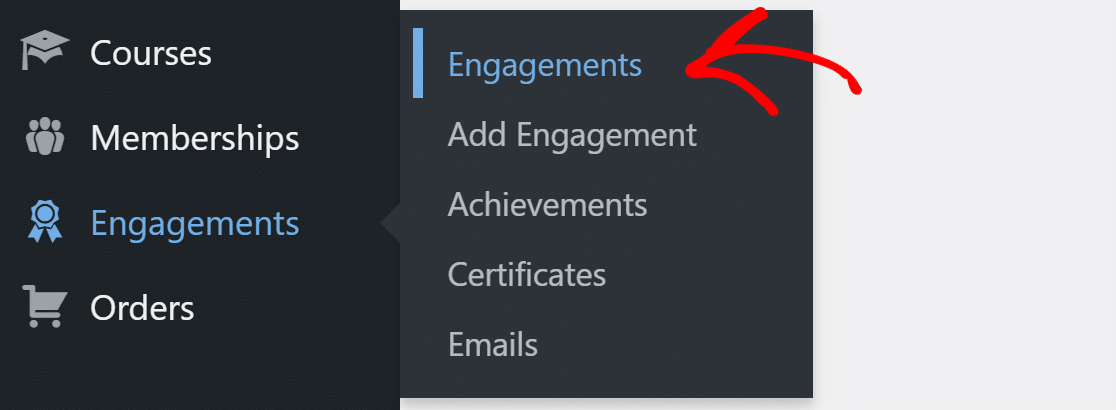 engagement settings