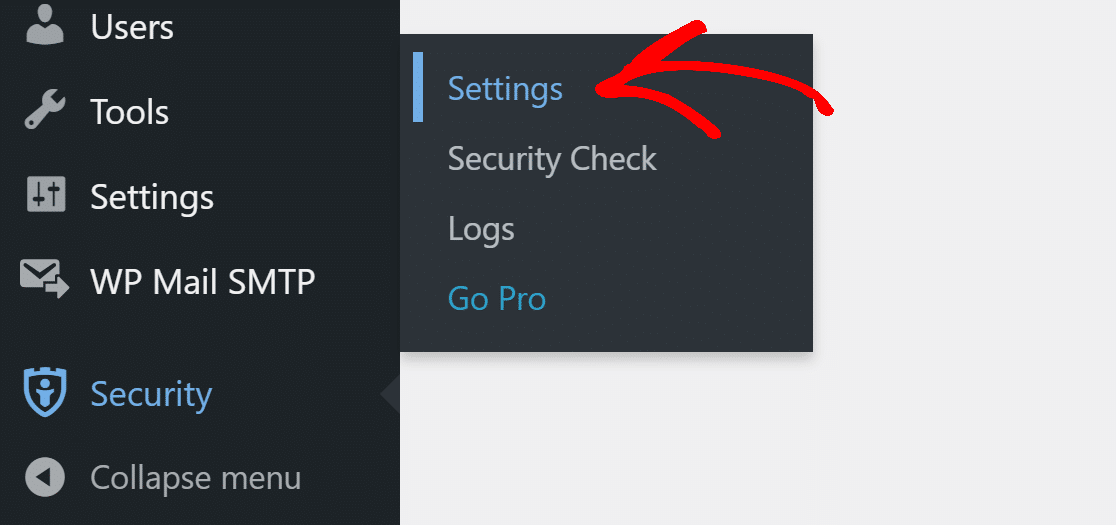 Opening iThemes' settings