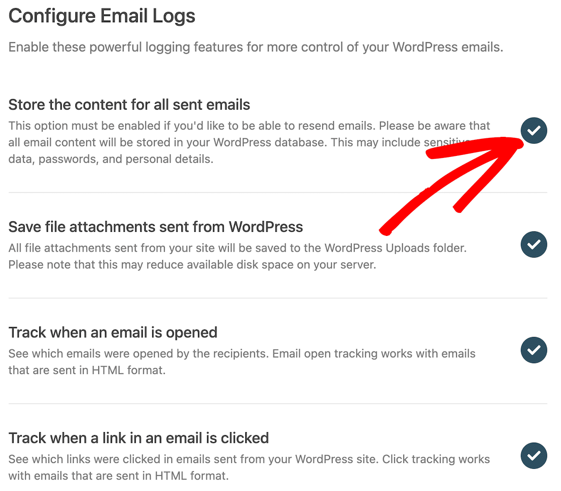 Turn off one-to-one email tracking or attachment logging