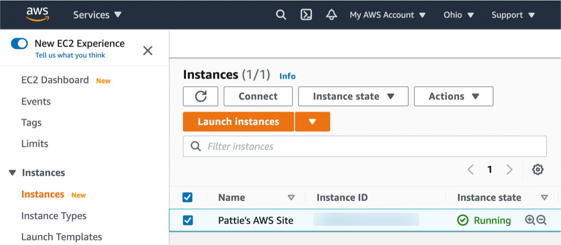 WordPress on Amazon EC2 instance