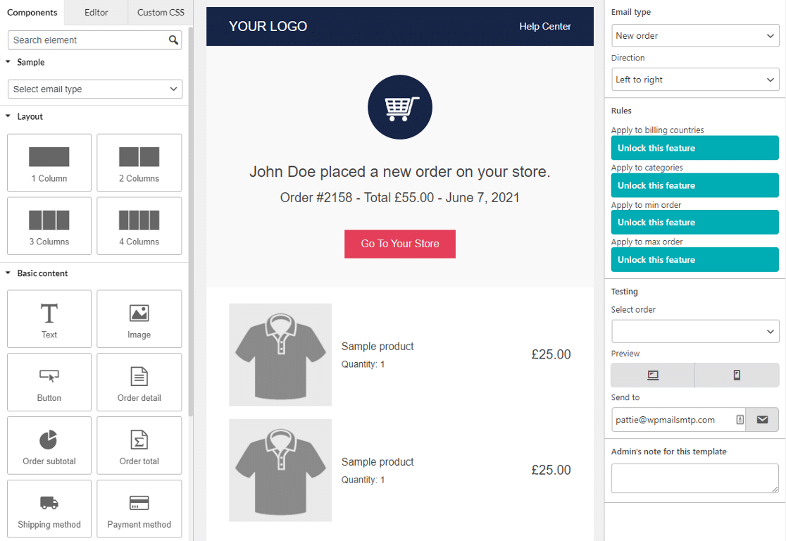 Email Template Customizer for WooCommerce