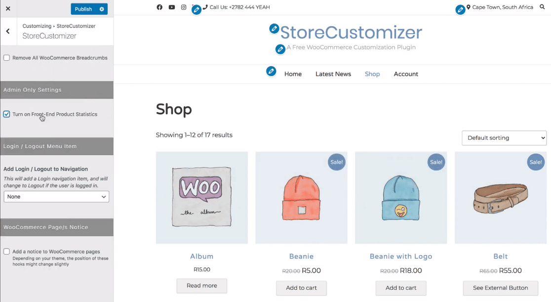 StoreCustomizer plugin