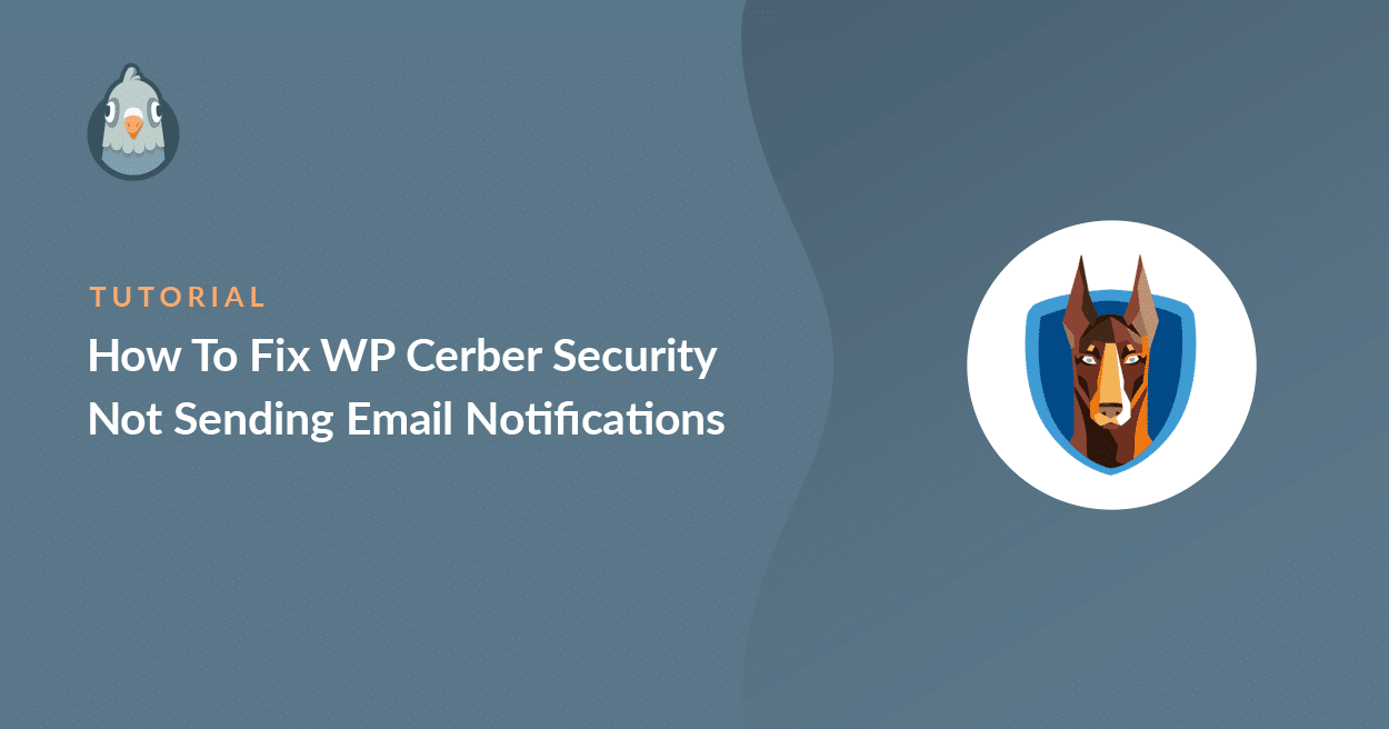 como corrigir o wp cerber security não enviando notificações por e-mail
