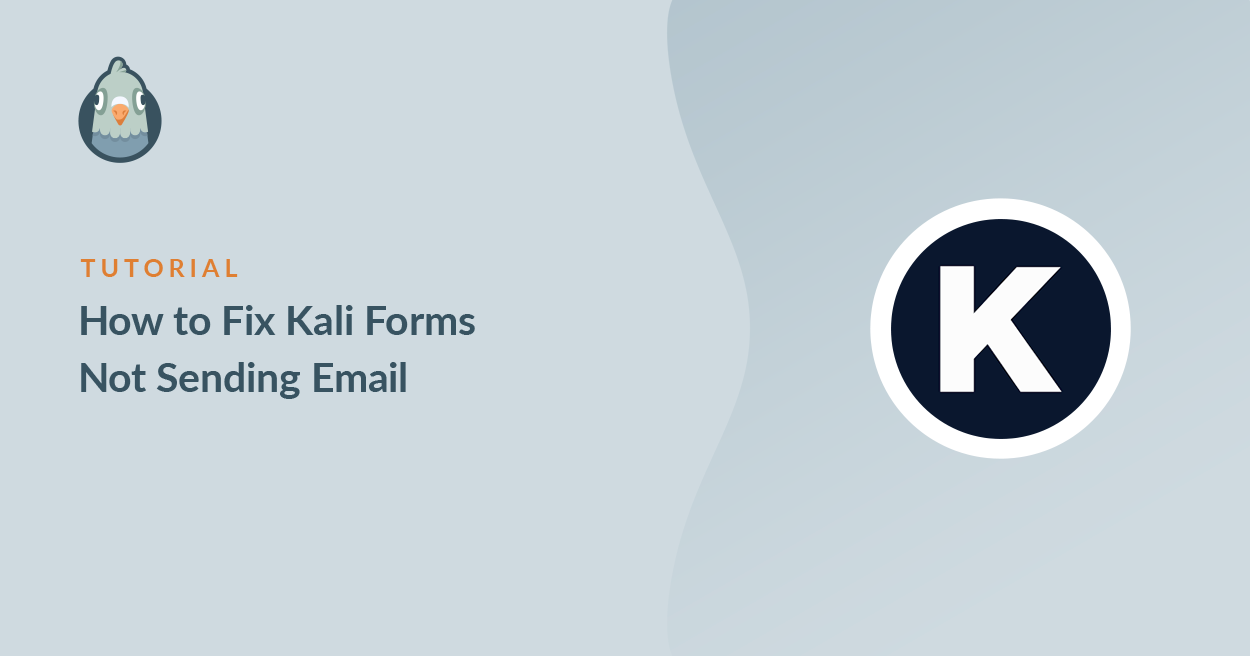Kali Forms n'envoie pas d'e-mail