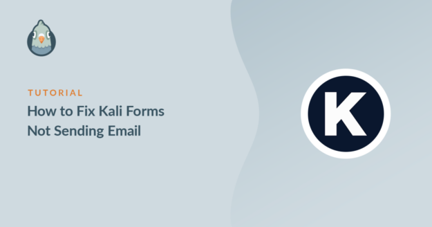 Kali Forms not sending email