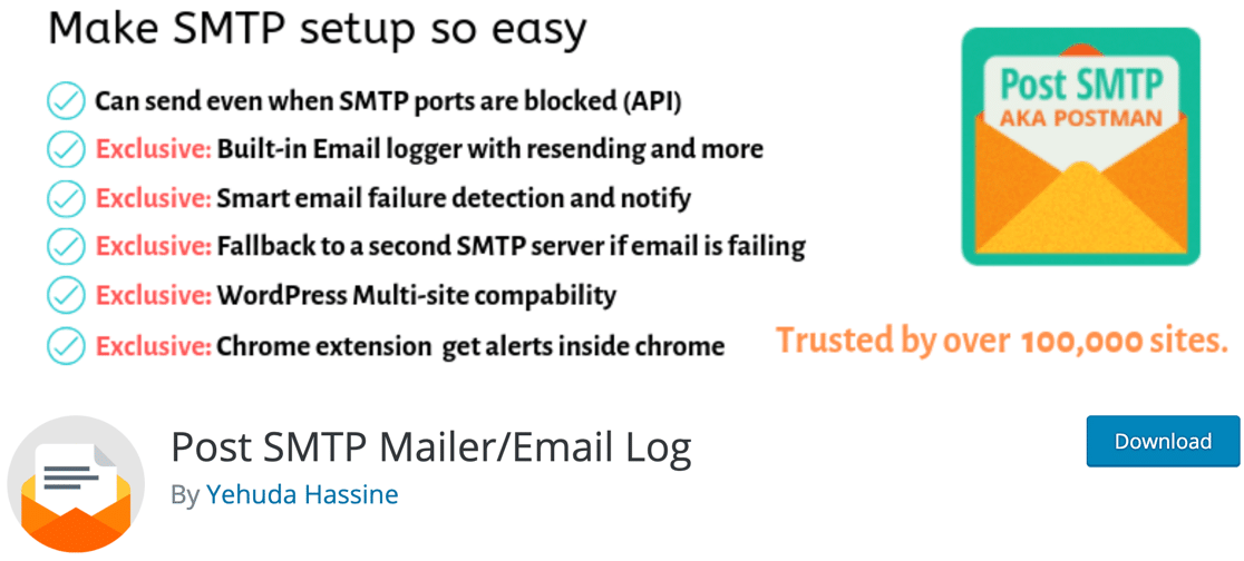 Postman/ Post SMTP email plugin for WordPress