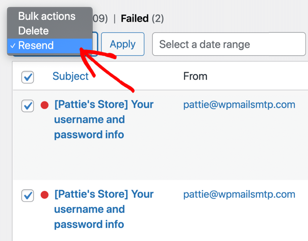 wordpress contact form smtp settings