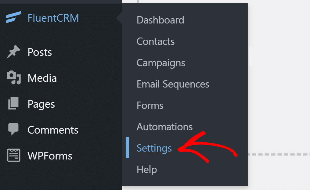 FluentCRM Settings