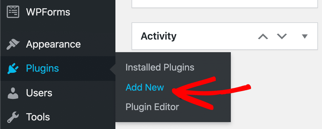 Add new plugin in WordPress