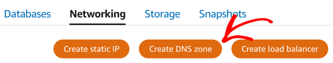 Creating a DNS zon in Lightsail