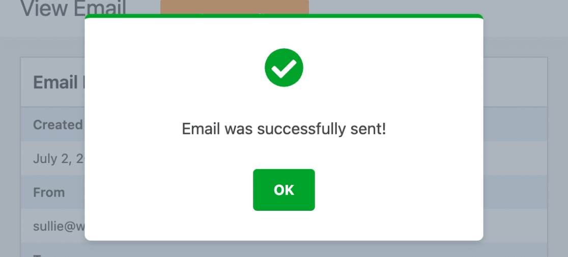 Email sent successfully