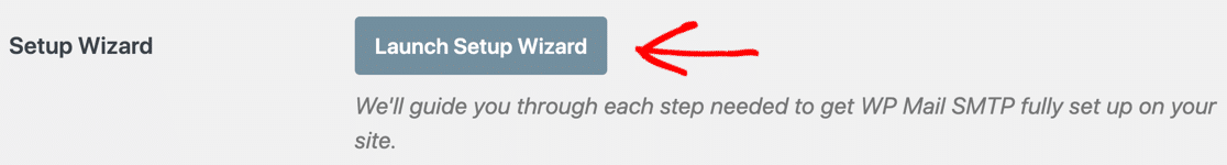 Launch Setup Wizard button