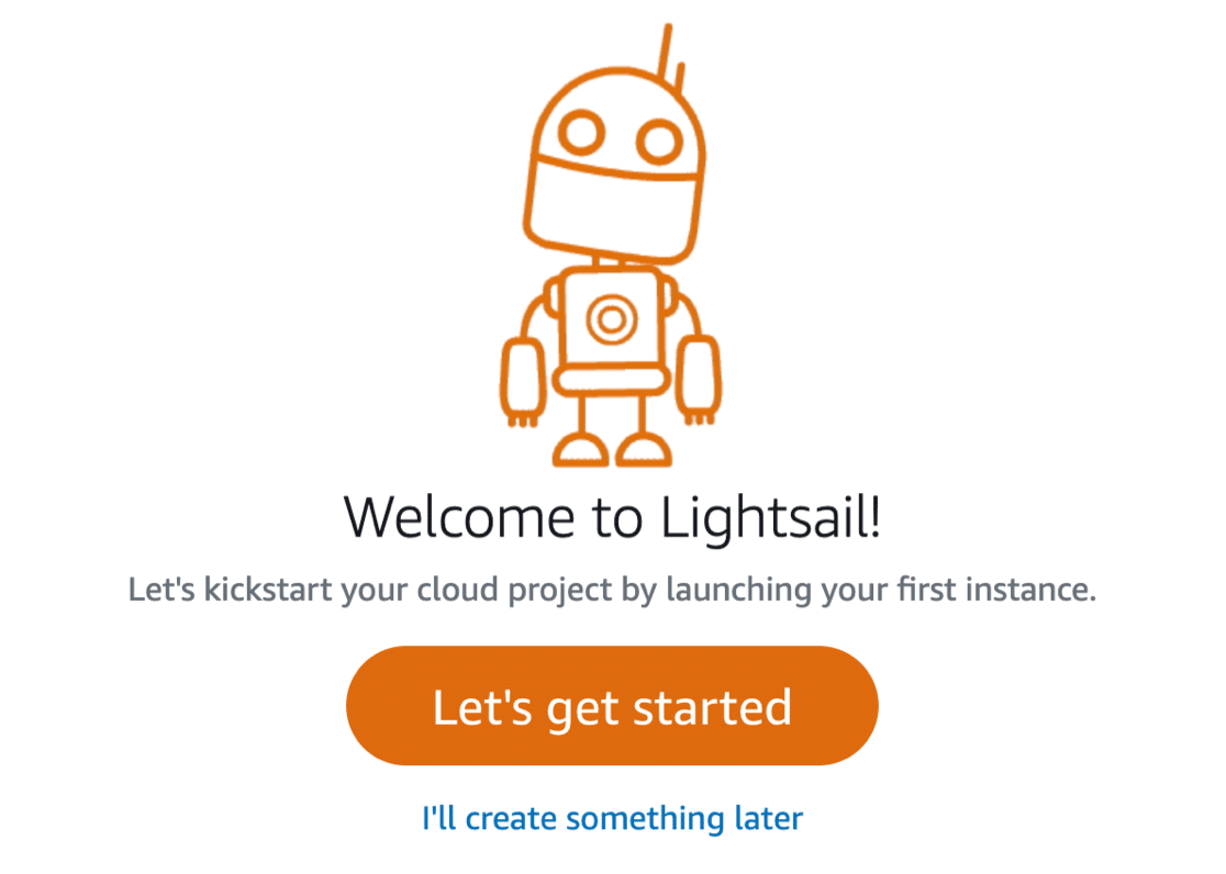 Launching a new Lightsail instance