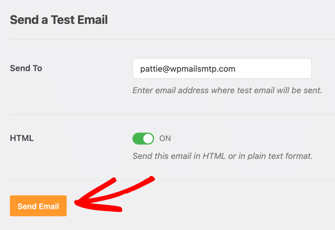 Click send email button