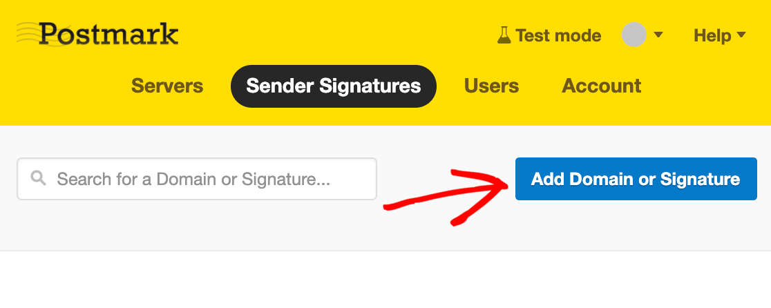 Adding a new domain or Sender Signature to Postmark