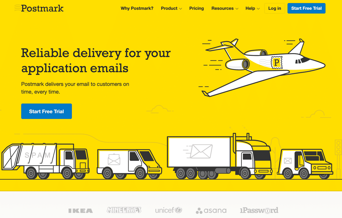 Postmark homepage