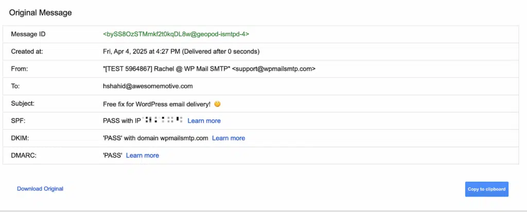 prueba spf dkim dmarc gmail