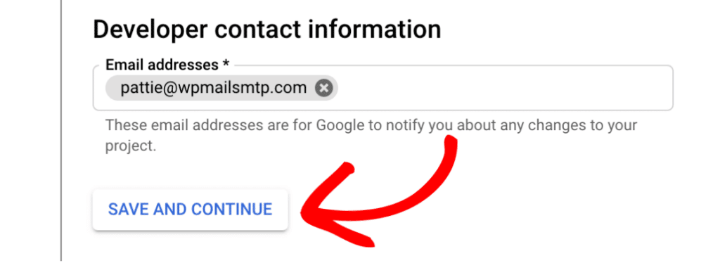 click-save-and-continue-button - WP Mail SMTP