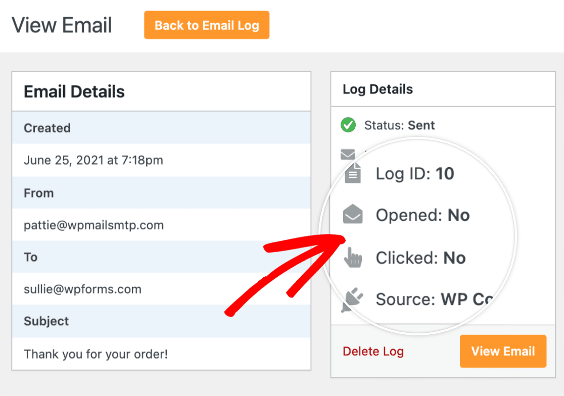 wp mail smtp pro open email and click tracking