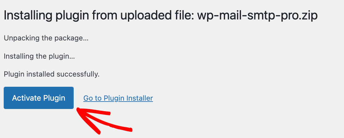 Activating WP Mail SMTP Pro