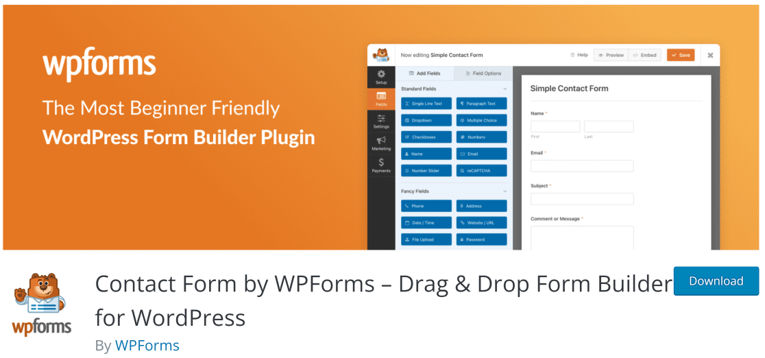 WPForms Lite - best form builder