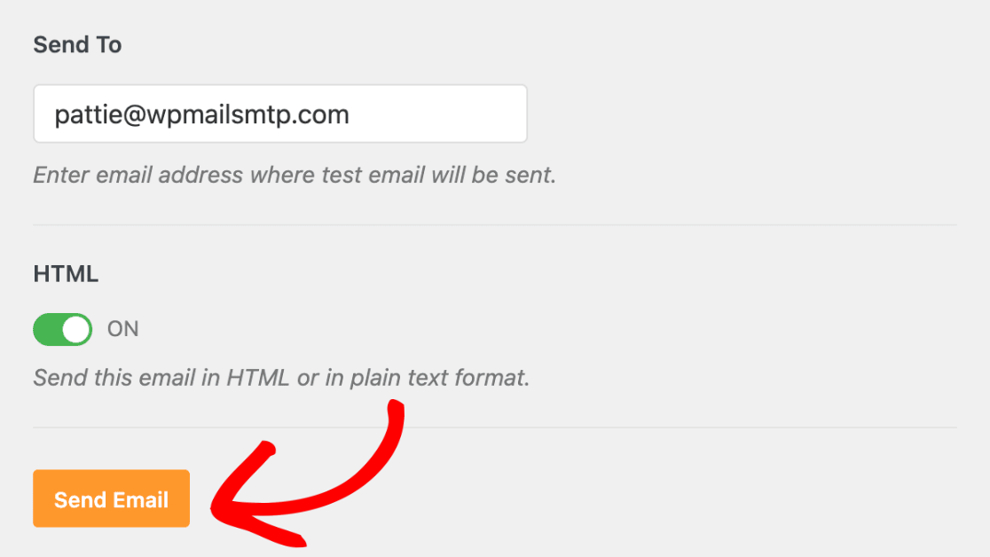 Send Email button in WP Mail SMTP