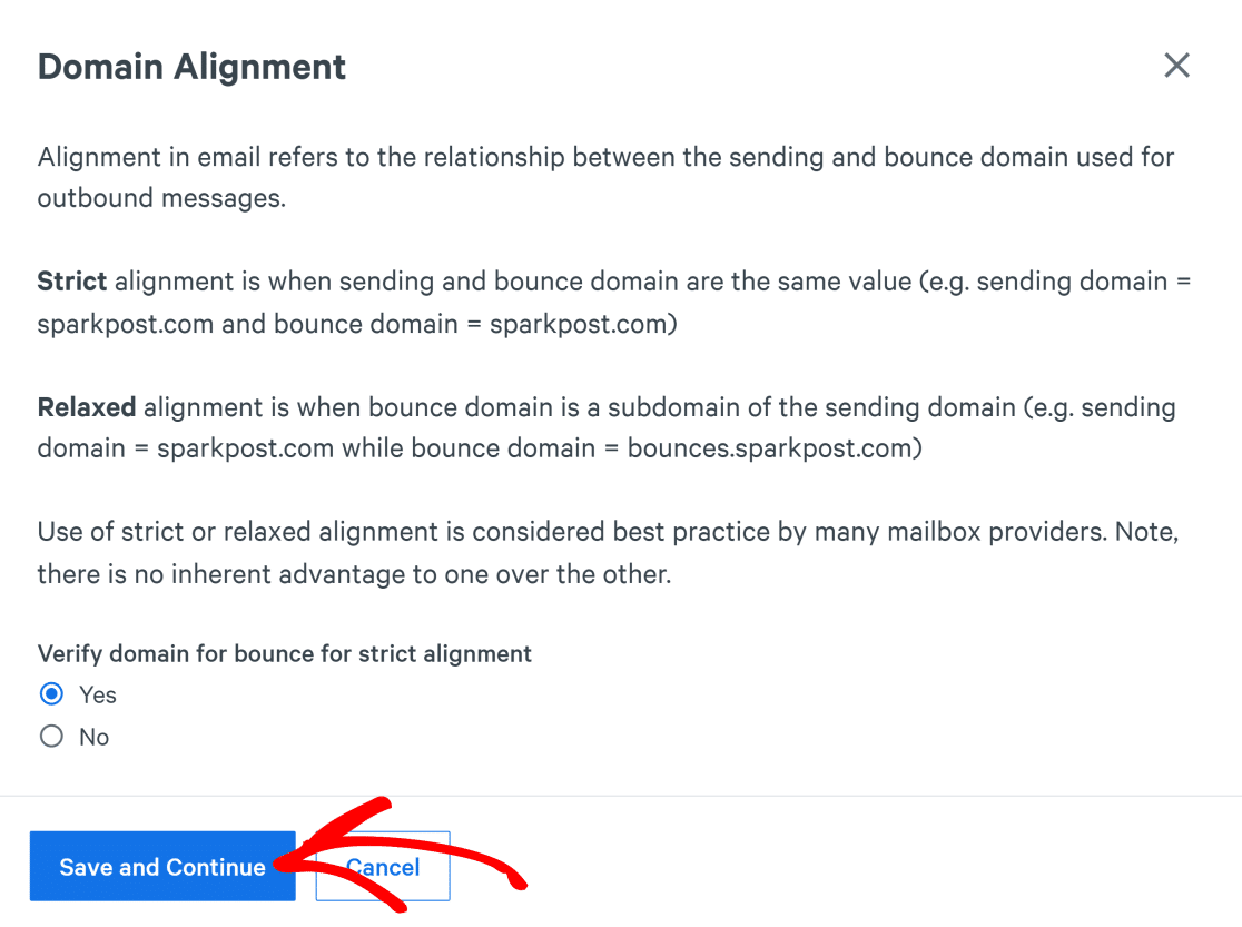 Domain alignment