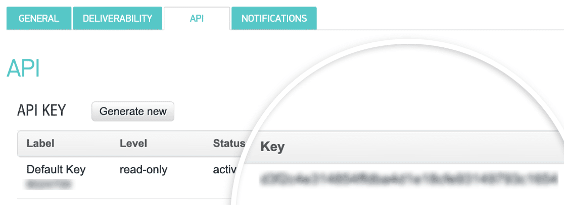 SMTP API key